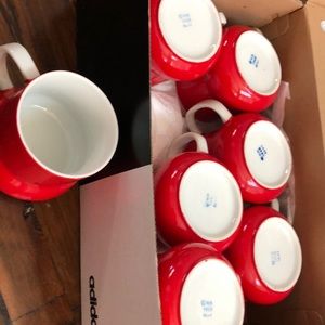 HH Holt Howard cups 7 red 1968